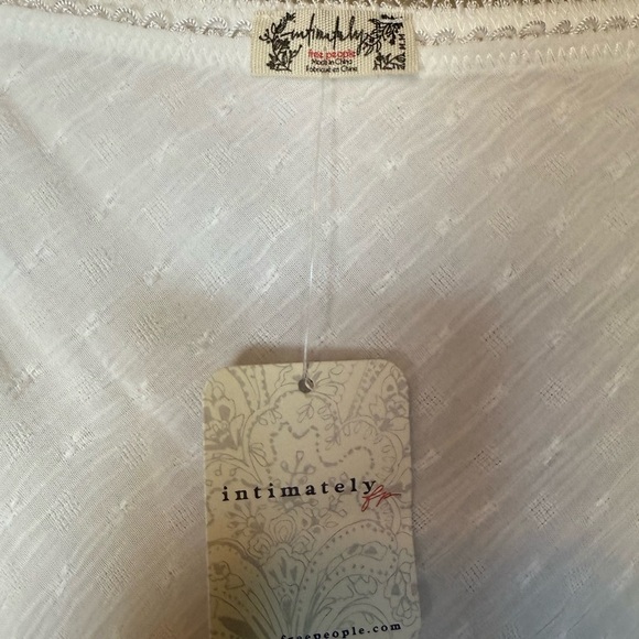 Free People Sweet On You Bias Half Slip Maxi Skirt Clean Ivory NWT Size Medium - Picture 4 of 7